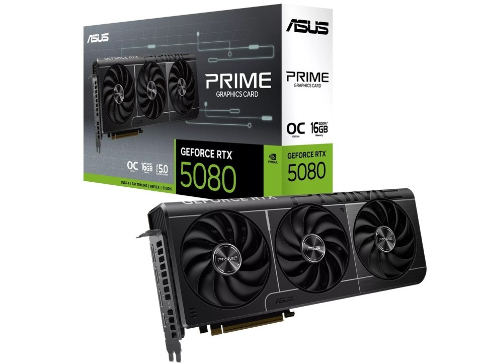ASUS Prime GeForce RTX 5080 EVO OC 16GB GDDR7 PRIME-RTX5080-O16G-EVO
