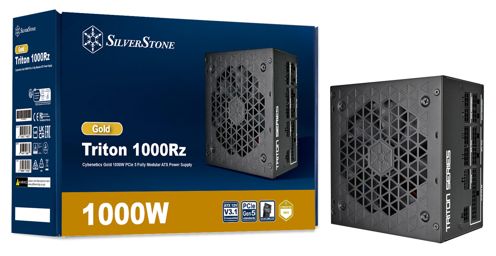 SilverStone 1000W Triton Cybenetics Gold Fully Modular PCIe  SST-TR1000R-GM