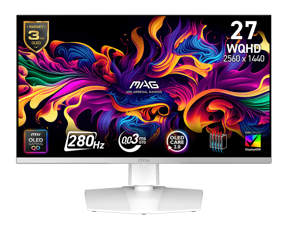 MSI MAG 272QPW QD-OLED X28 27" WQHD 280Hz white