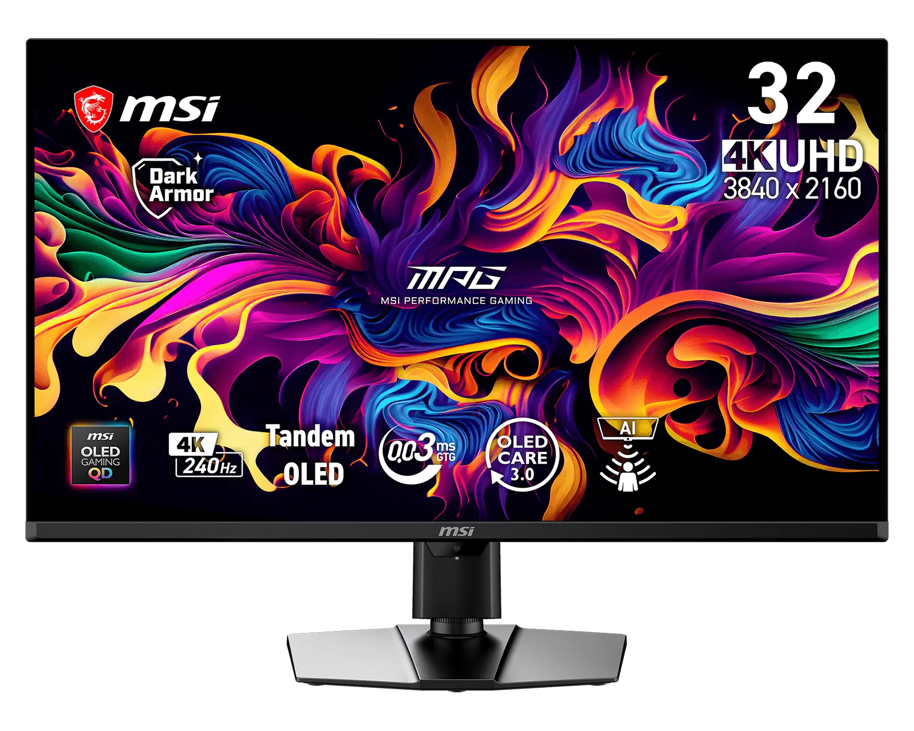 MSI MPG 322UR QD-OLED X24 4K UHD 240Hz HDR USB-C 31.5in