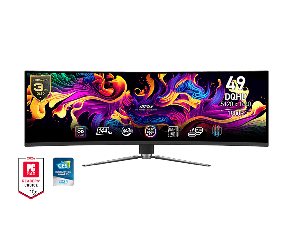 MSI MPG 491CQP QD-OLED 49" DQHD 144Hz Curved