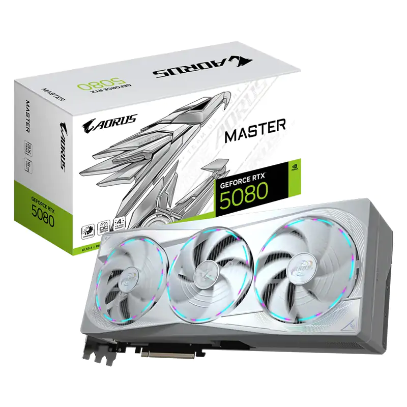 Gigabyte N5080AORUSM ICE-16GD AORUS GeForce RTX 5080 MASTER ICE 16GB