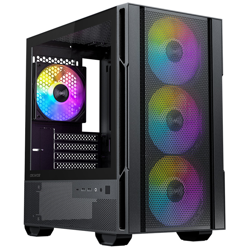 Okinos Cypress 3 ARGB Mid Tower Micro ATX CAO-CP3ARGB
