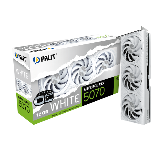 Palit NE75070U19K9-GB2050W GeForce RTX 5070 WHITE OC 12GB